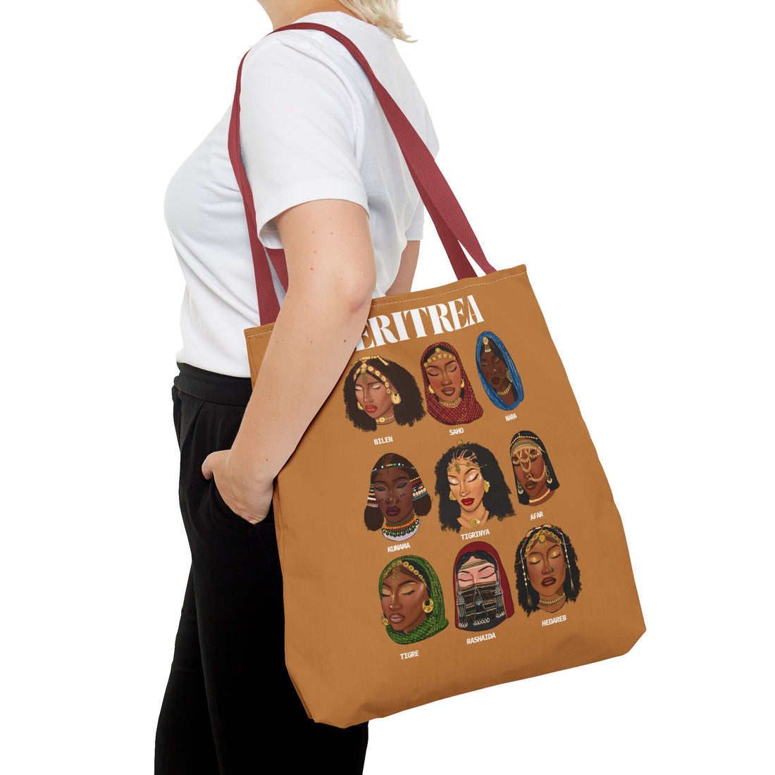 Eritrea Tribes Brown Tote Bag