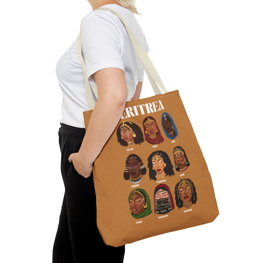 Eritrea Tribes Brown Tote Bag
