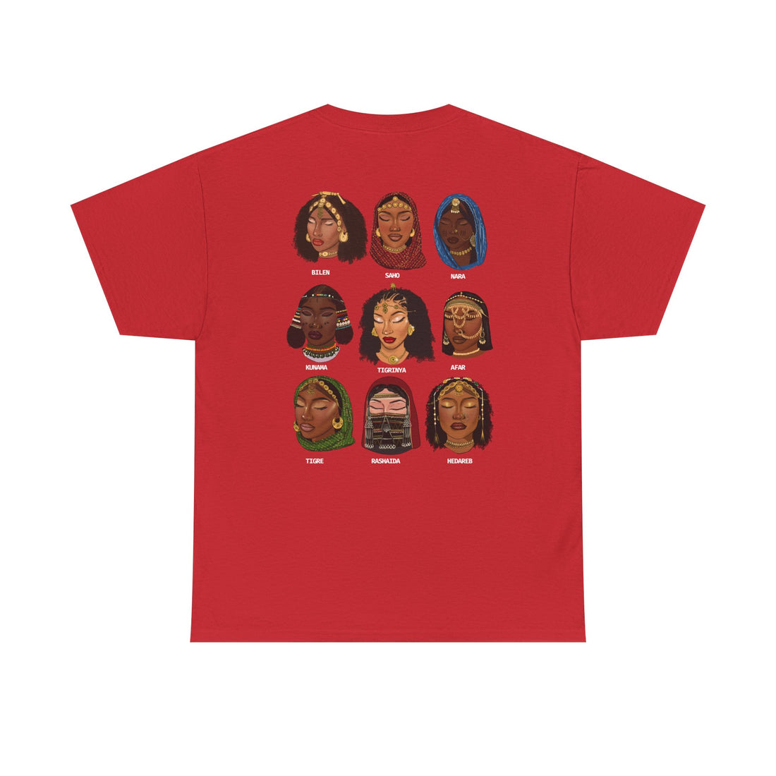 Eritrea Tribes - Unisex Heavy Cotton Tee