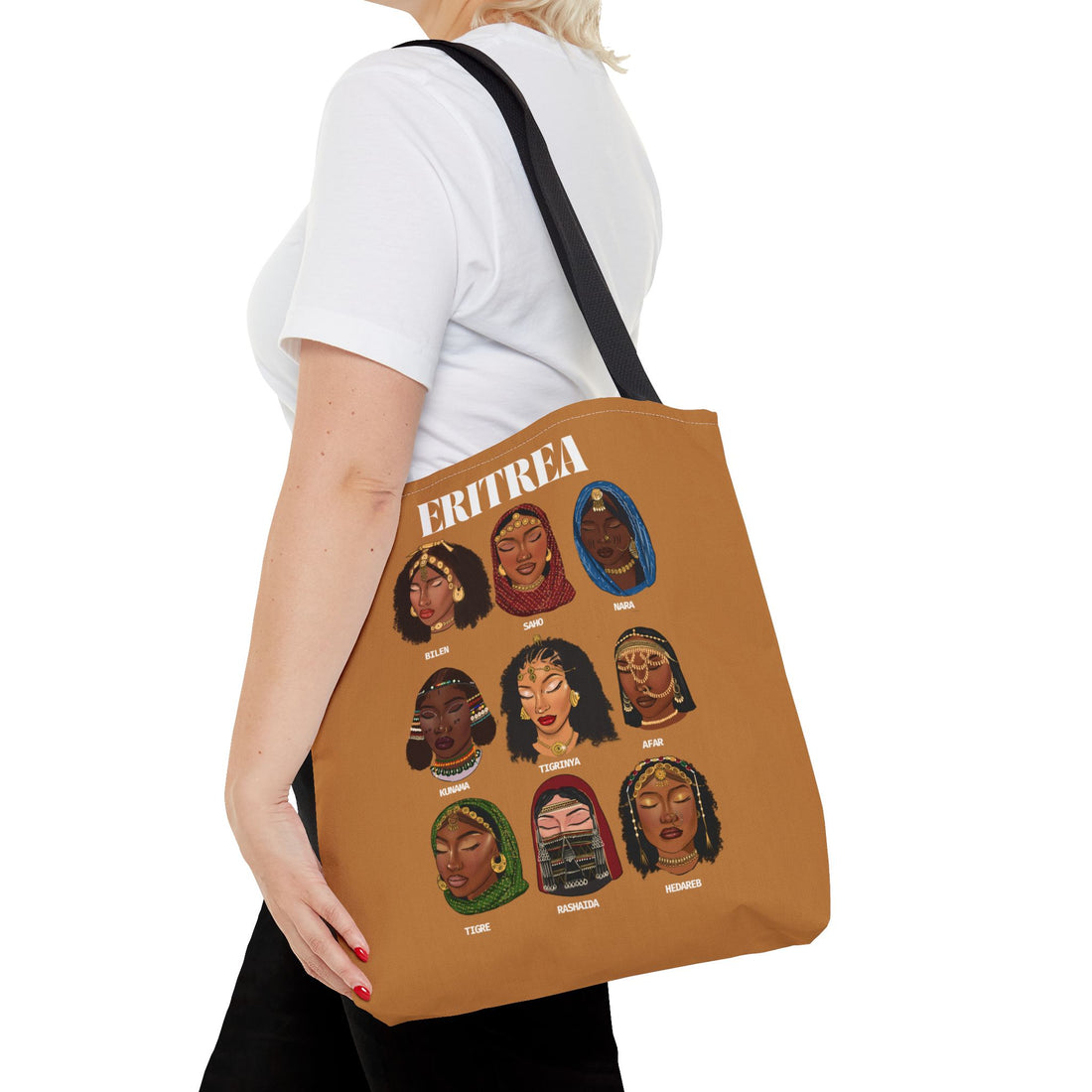 Eritrea Tribes Brown Tote Bag