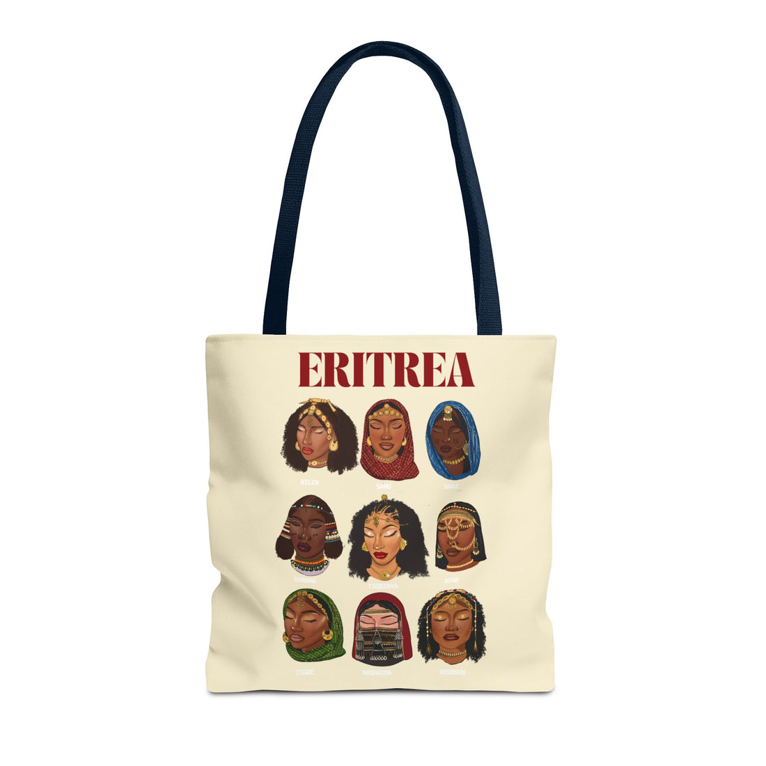 Eritrea Tribes Tote Bag - Cream