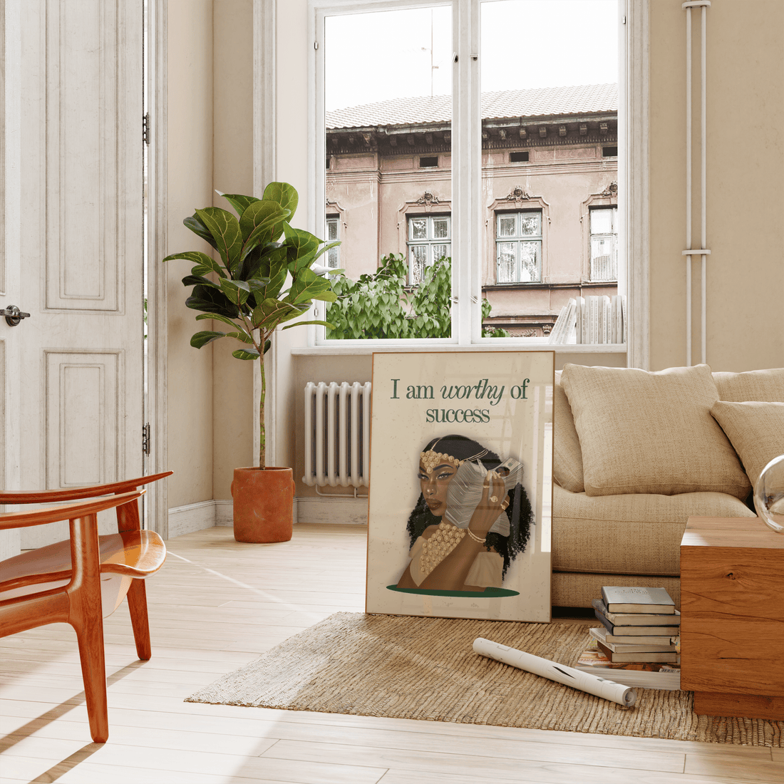 I am Worthy of Success - Matte Vertical Posters