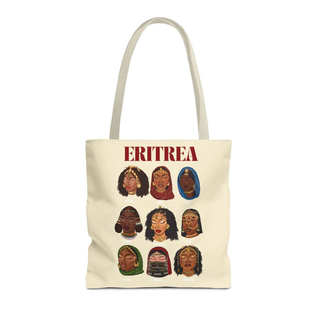 Eritrea Tribes Tote Bag - Cream