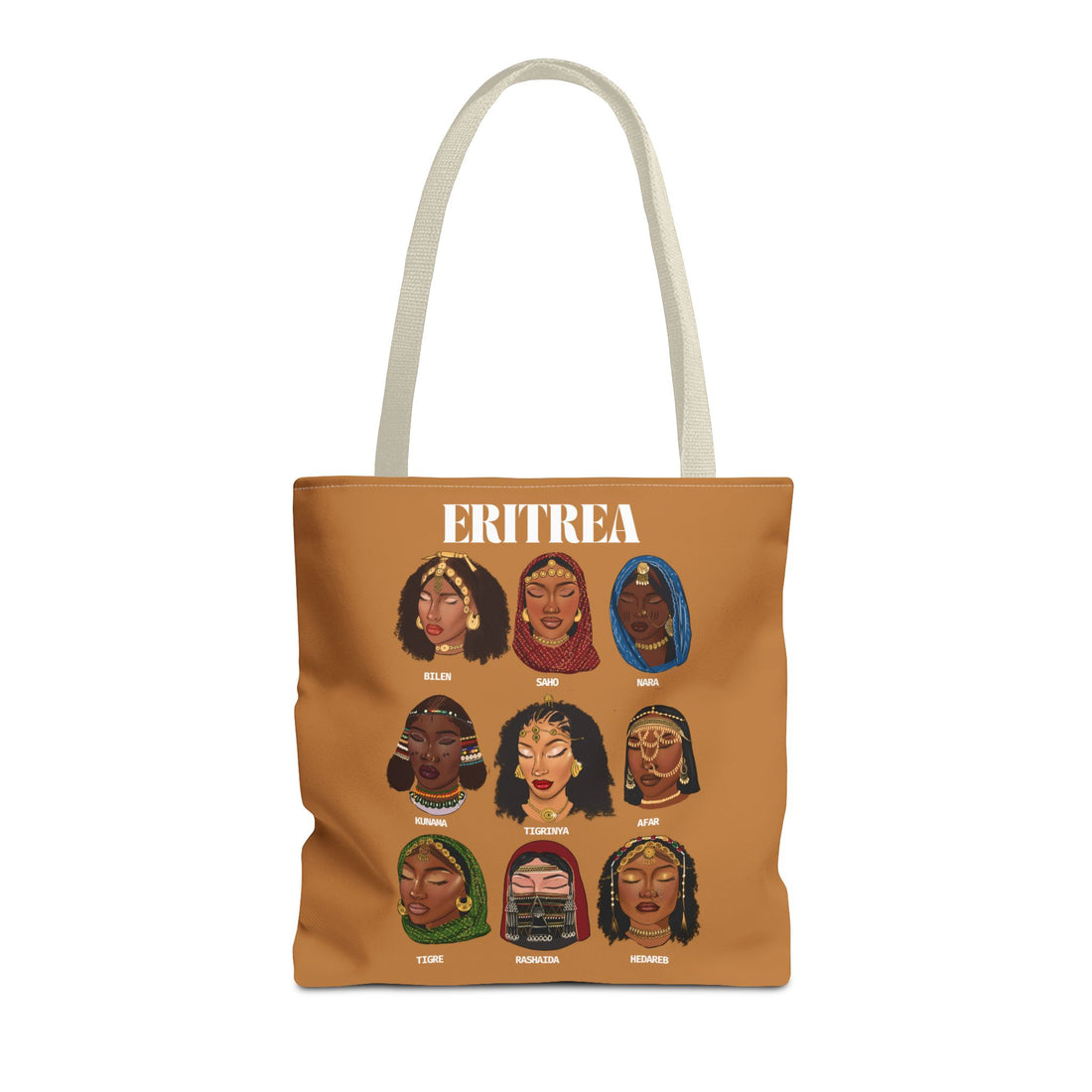 Eritrea Tribes Brown Tote Bag