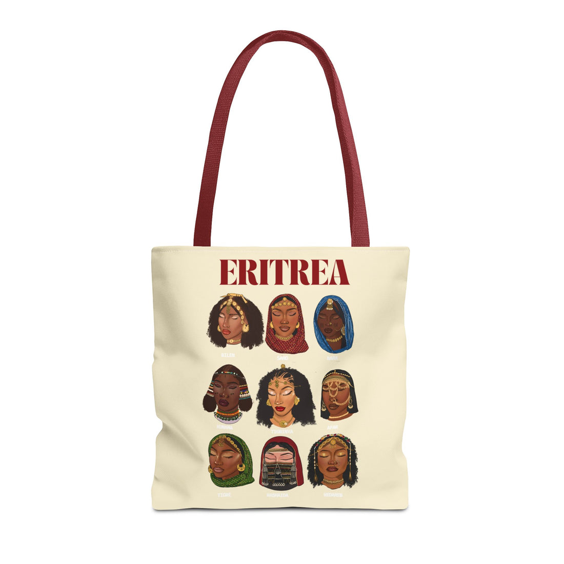 Eritrea Tribes Tote Bag - Cream