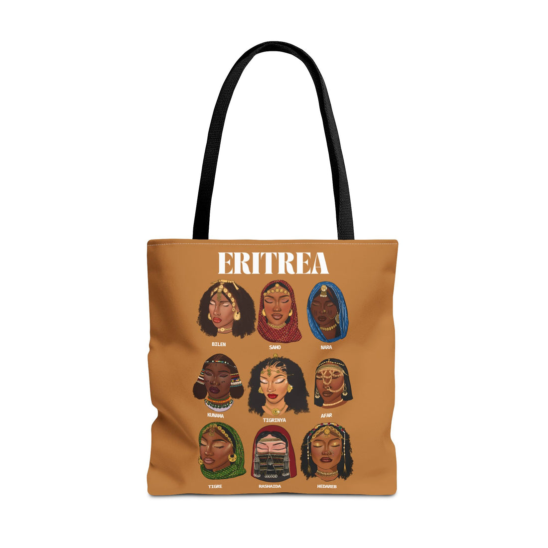 Eritrea Tribes Brown Tote Bag