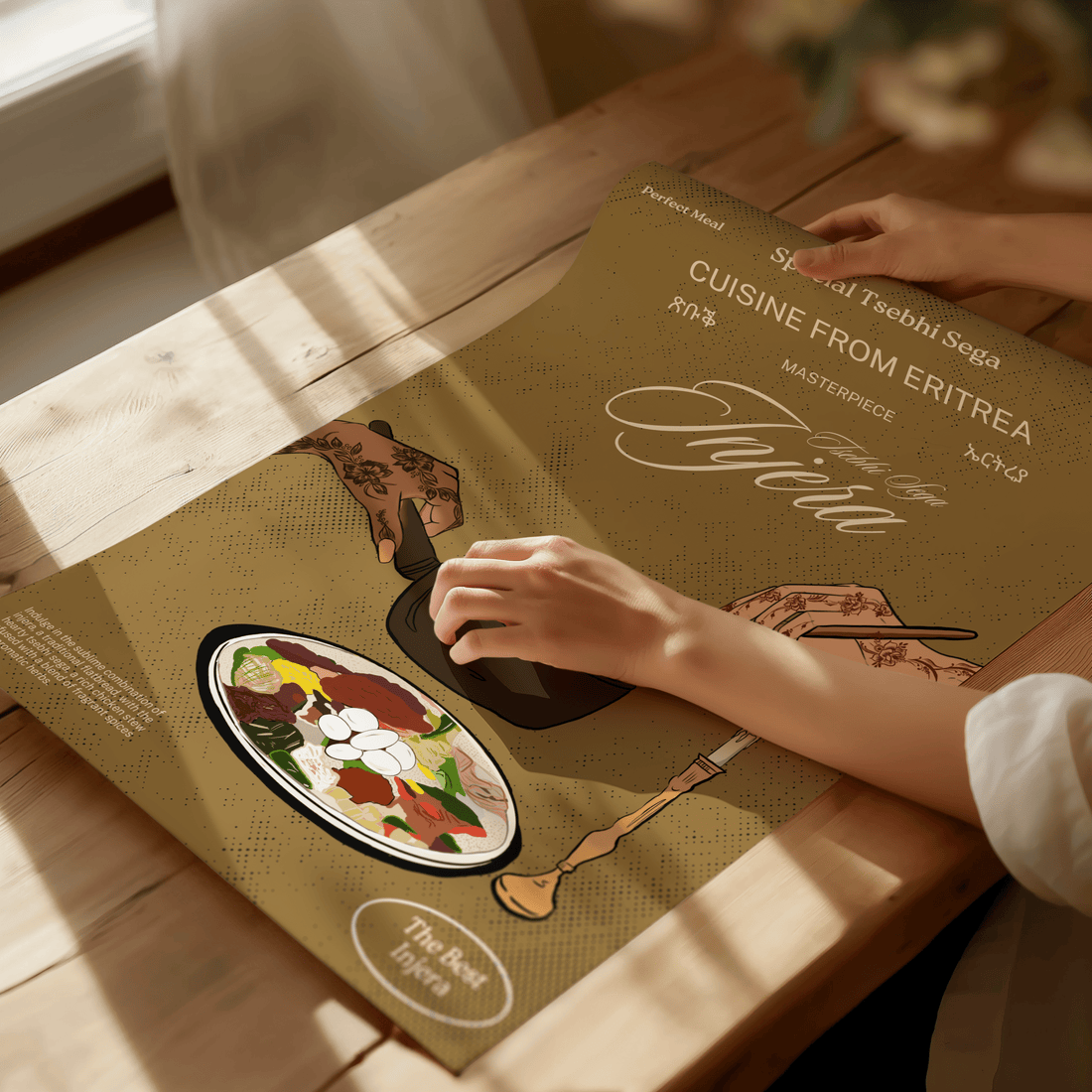 Eritrea Tsebhi Sega - (Kitchen Art) Matte Vertical Posters