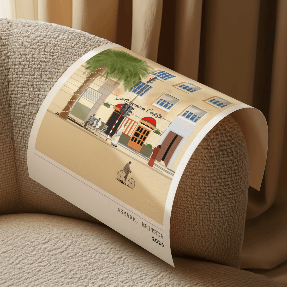 Asmara Cafe - Matte Vertical Posters