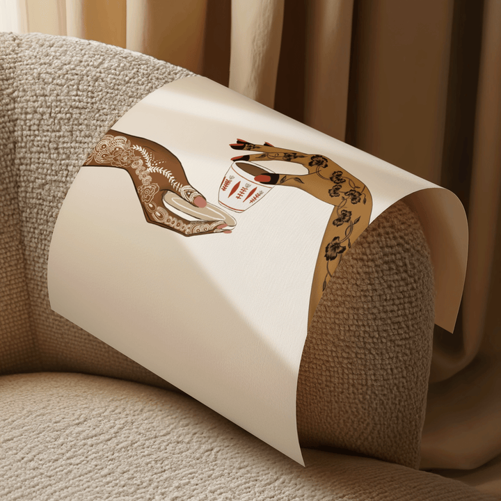 Henna & Coffee - Matte Vertical Posters