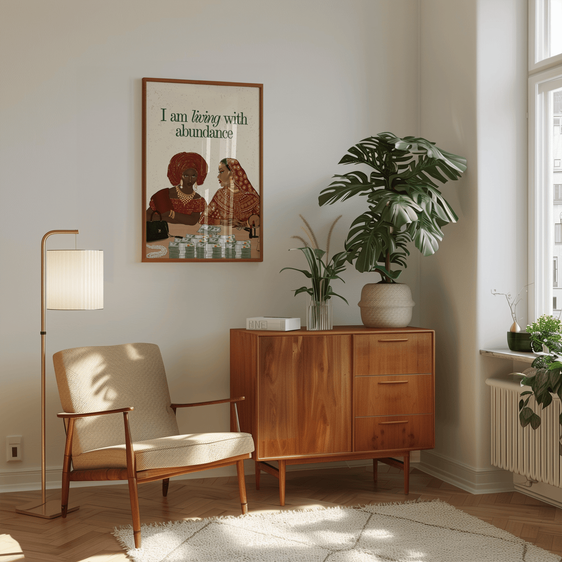 I am Living with Abundance - Matte Vertical Posters