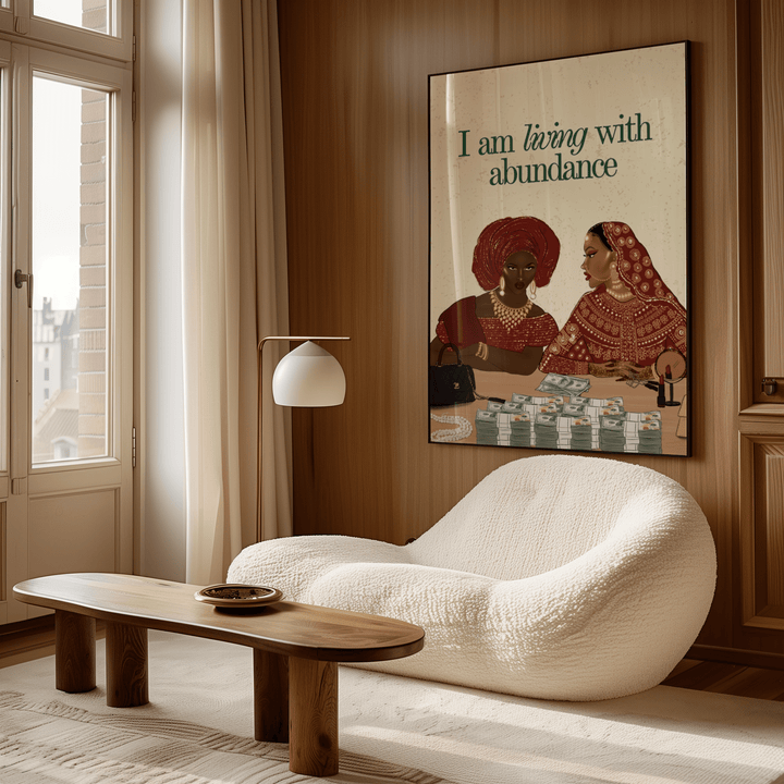I am Living with Abundance - Matte Vertical Posters
