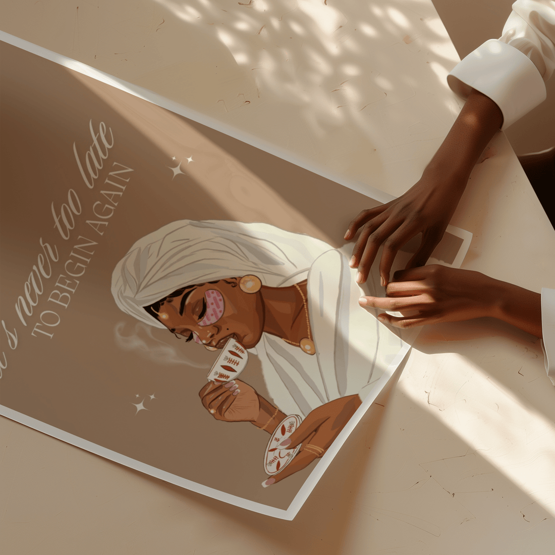 It's Never Too Late to Begin Again - Matte Vertical Posters