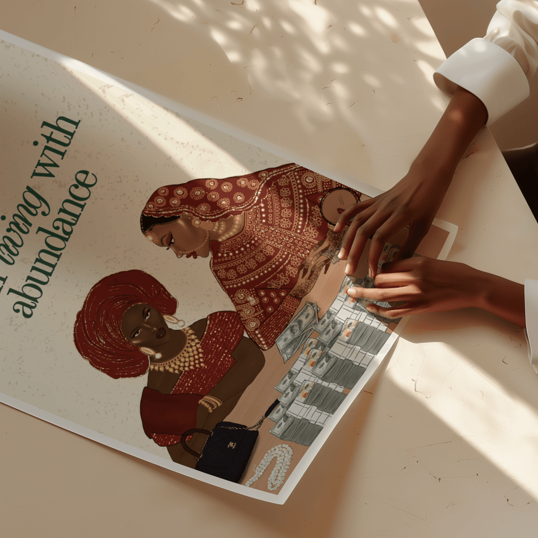 I am Living with Abundance - Matte Vertical Posters