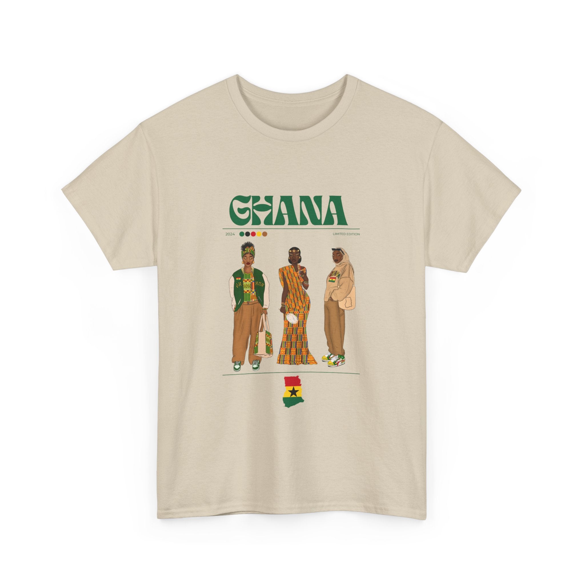 Ghana x Streetwear Series - Unisex Heavy Cotton Tee