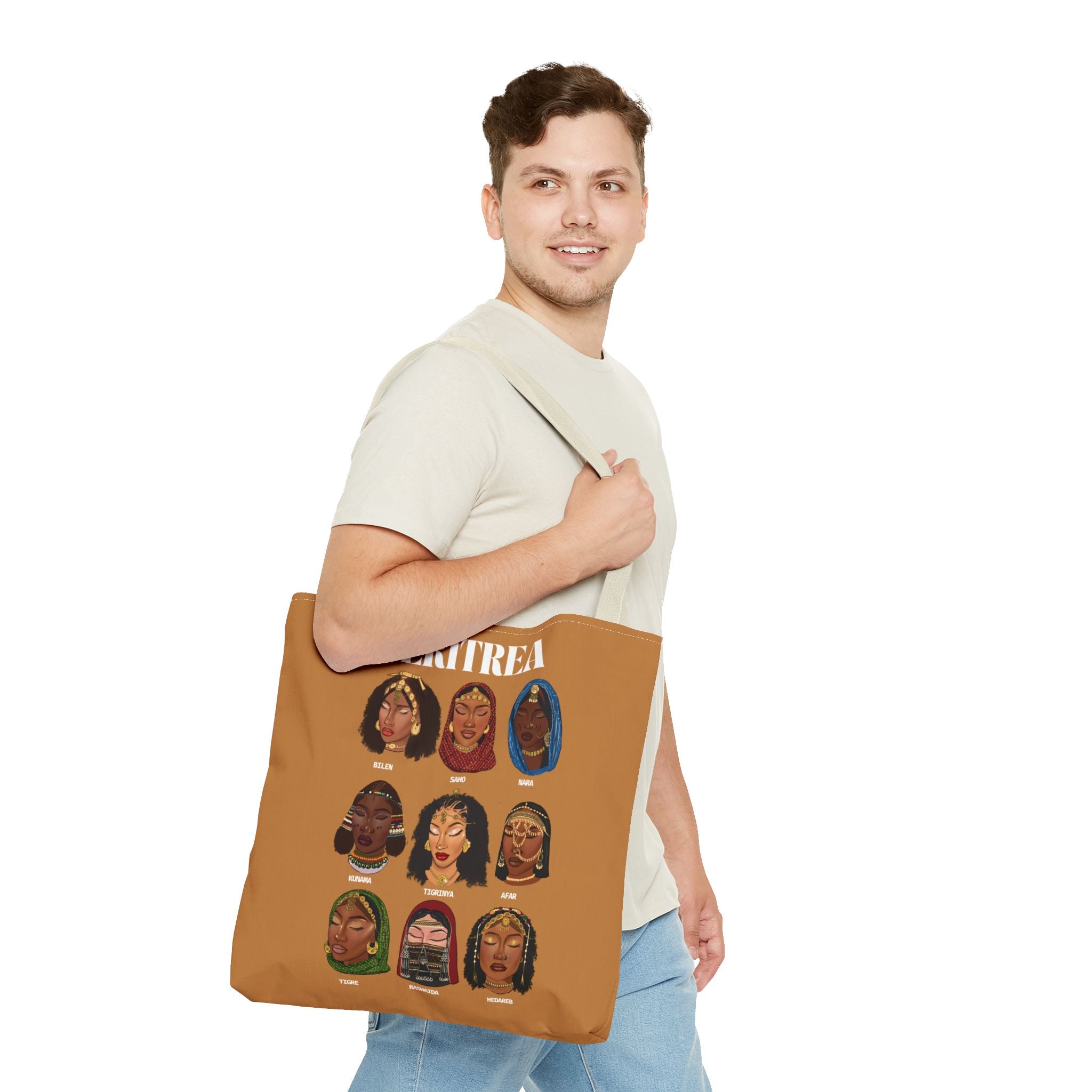 Eritrea Tribes Brown Tote Bag