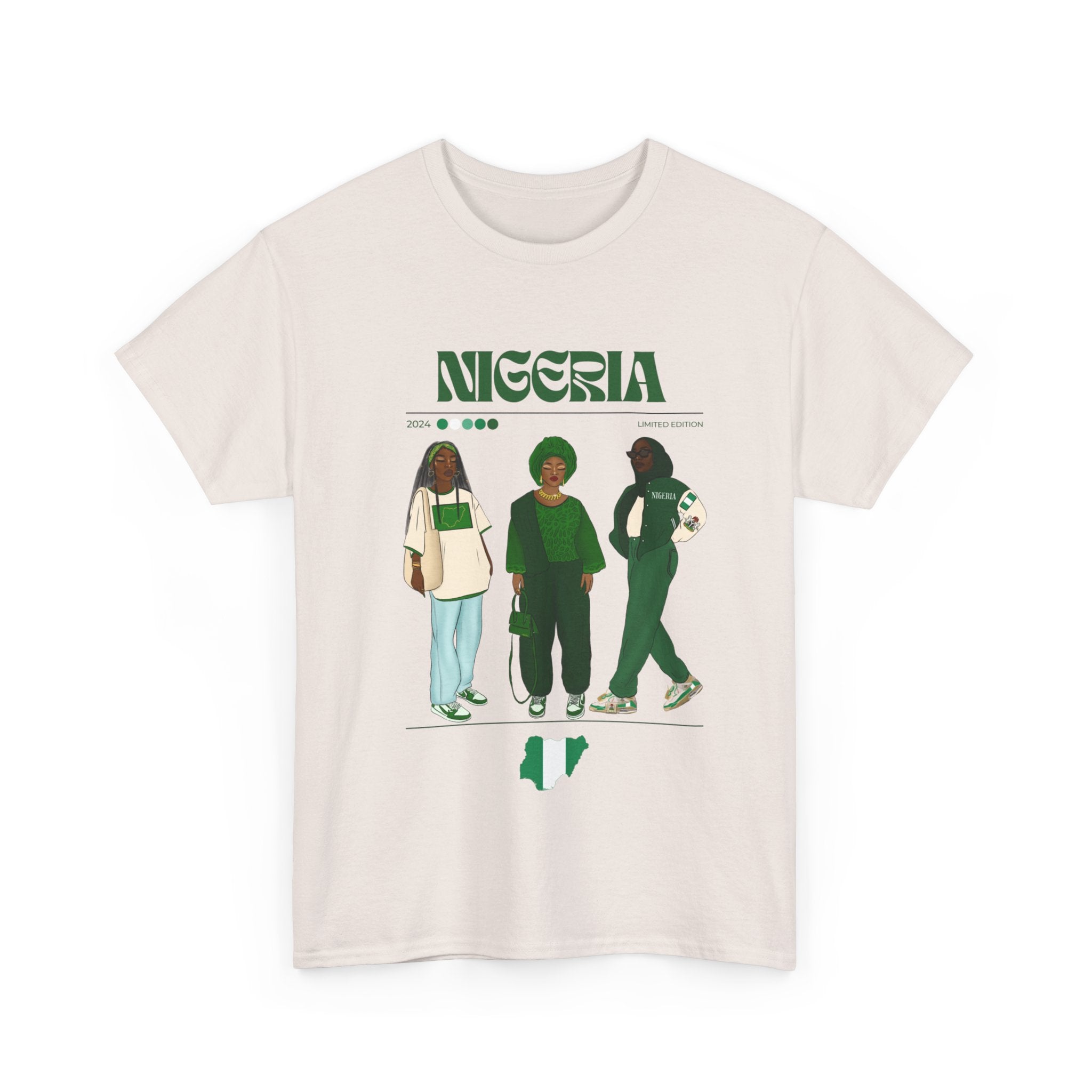 Nigeria x Streetwear Series - Unisex Heavy Cotton Tee