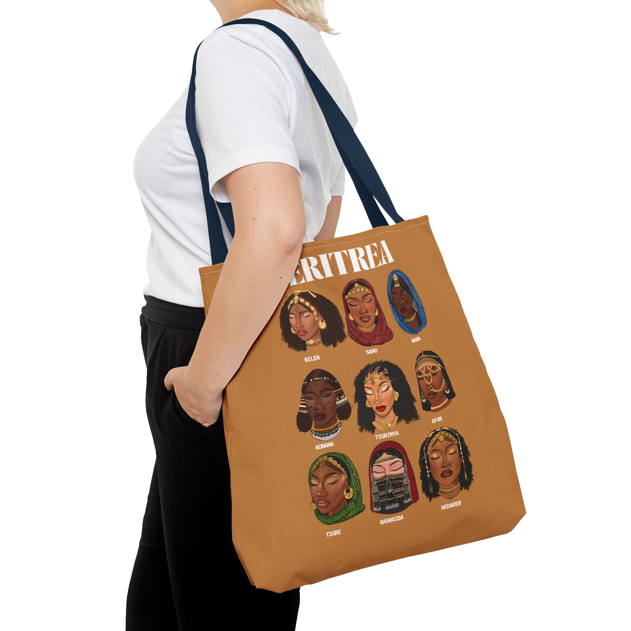 Eritrea Tribes Brown Tote Bag