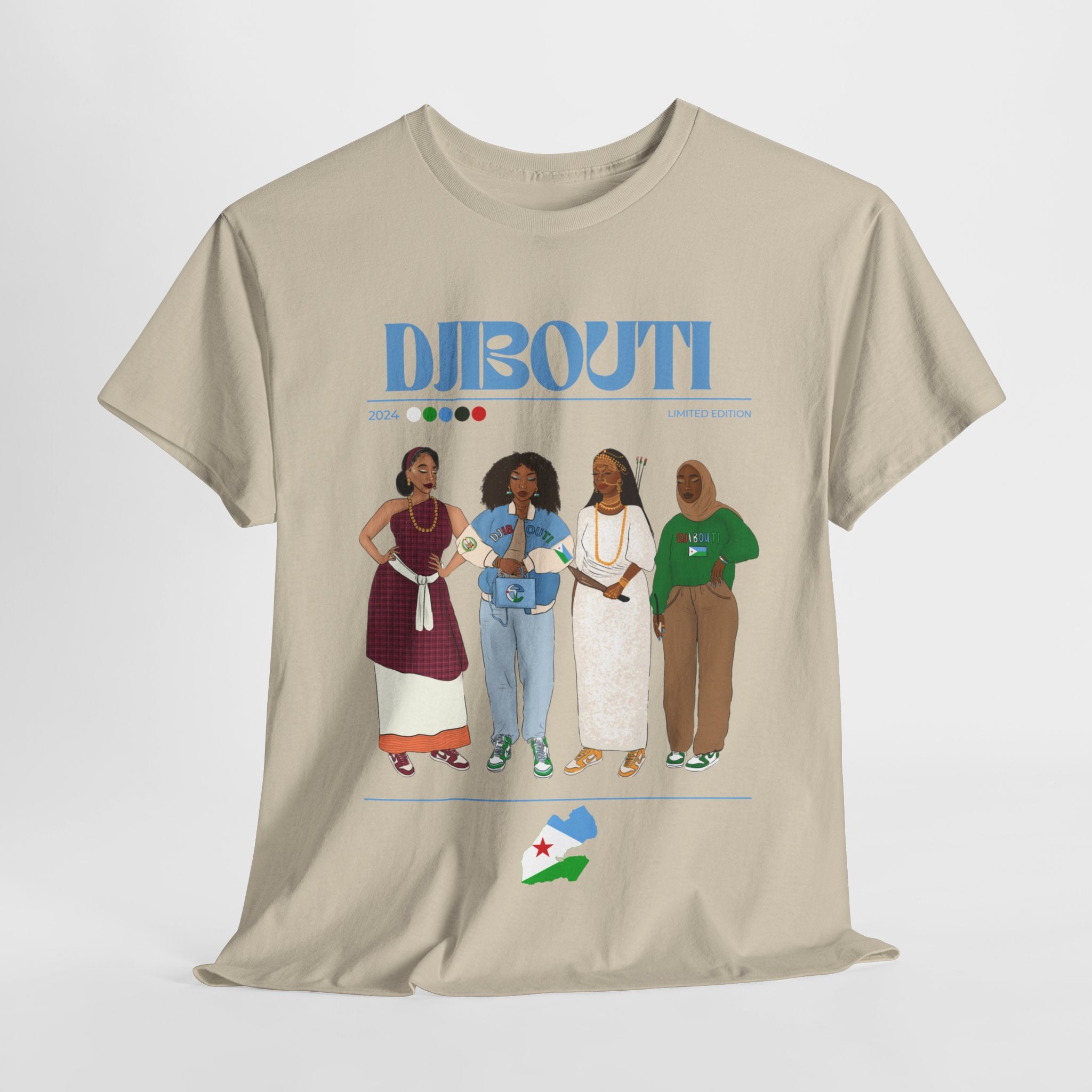 Djibouti x Streetwear Series - Unisex Heavy Cotton Tee