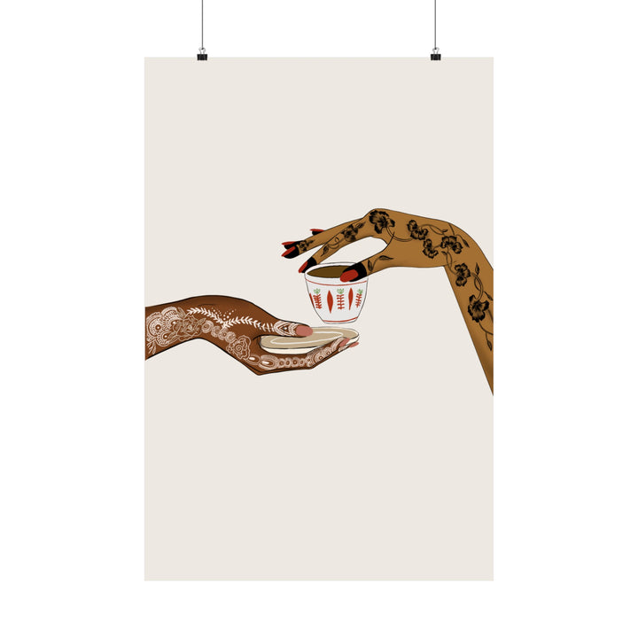 Henna & Coffee - Matte Vertical Posters
