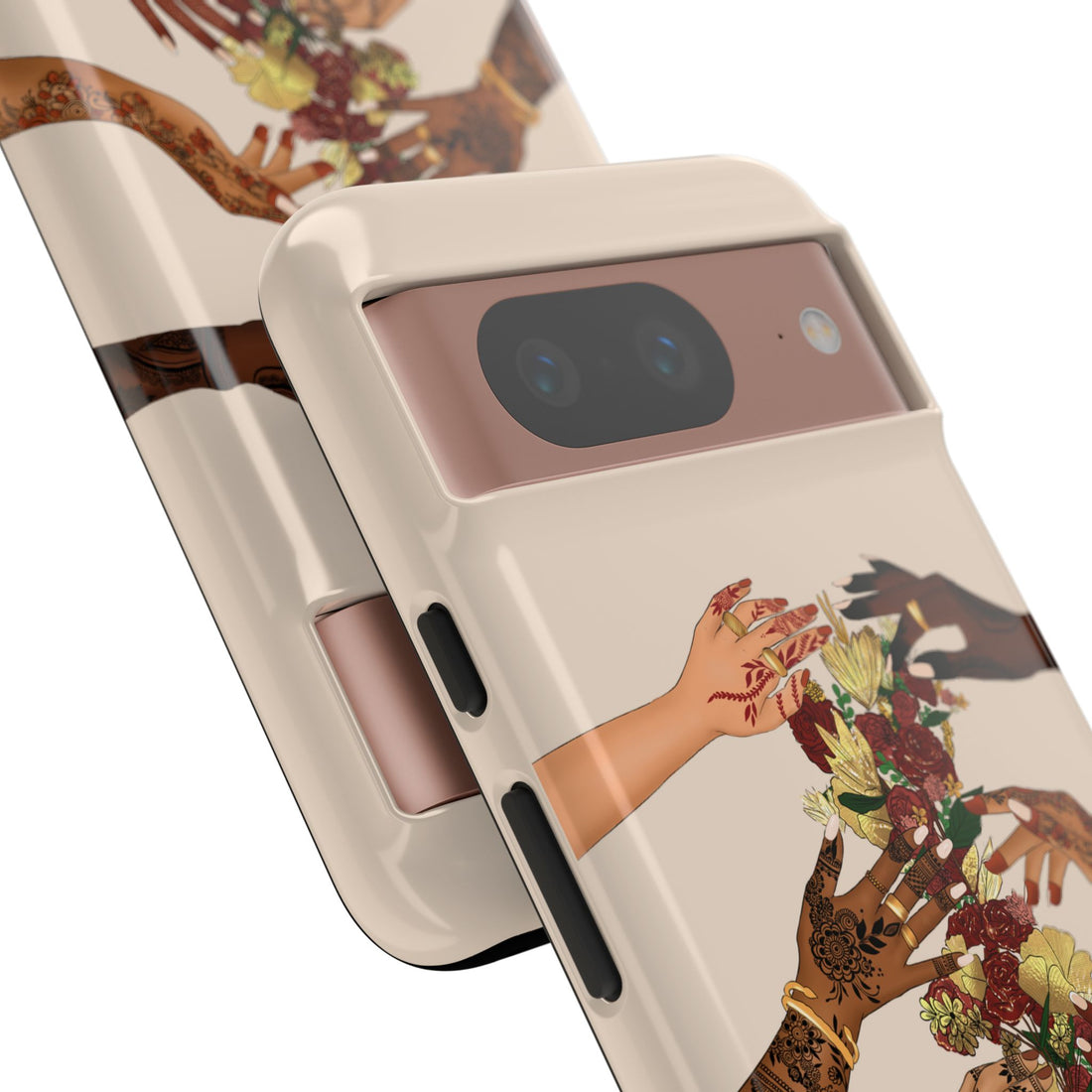 Henna & Flower Hands - Phone Case