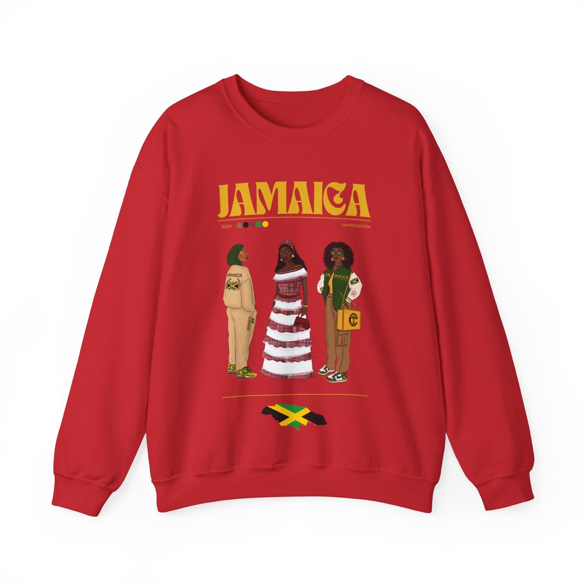 韓国発!【MONSTER REPUBLIC】Movement Logo Sweatshirt/男女共用 Jamaica x Streetwear Series - Crewneck Sweatshirt – Hanan's