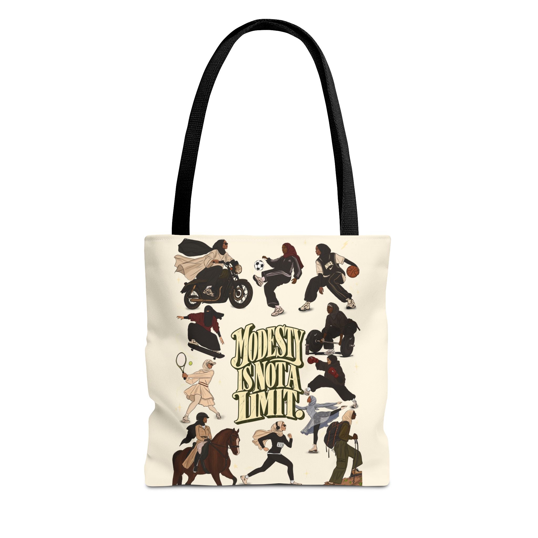 Modesty Is Not A Limit  — Everyday Tote Bag in Cream