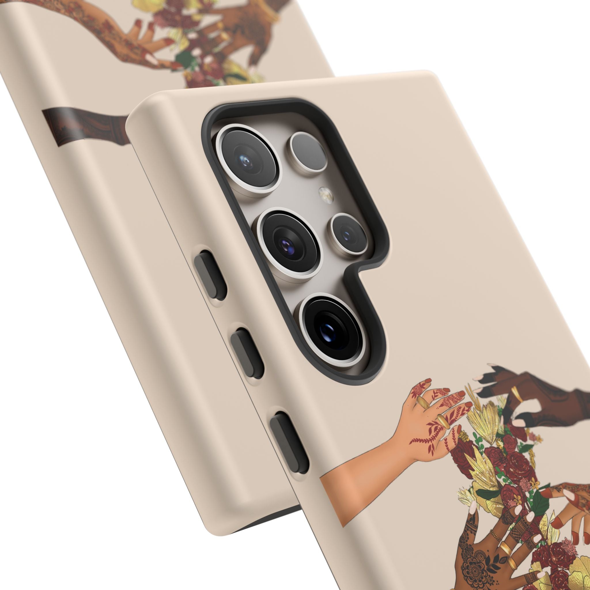 Henna & Flower Hands - Phone Case