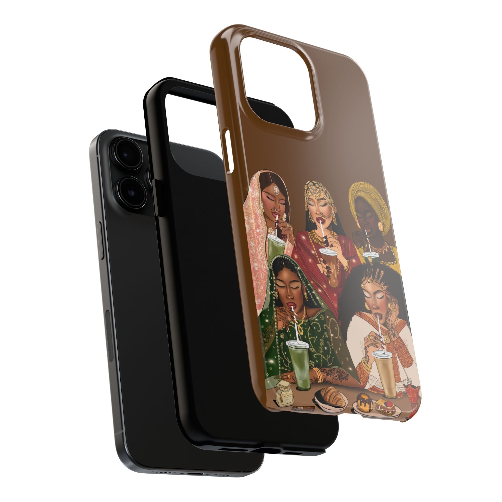 The Girls & Their Drinks - Tough Phone Cases