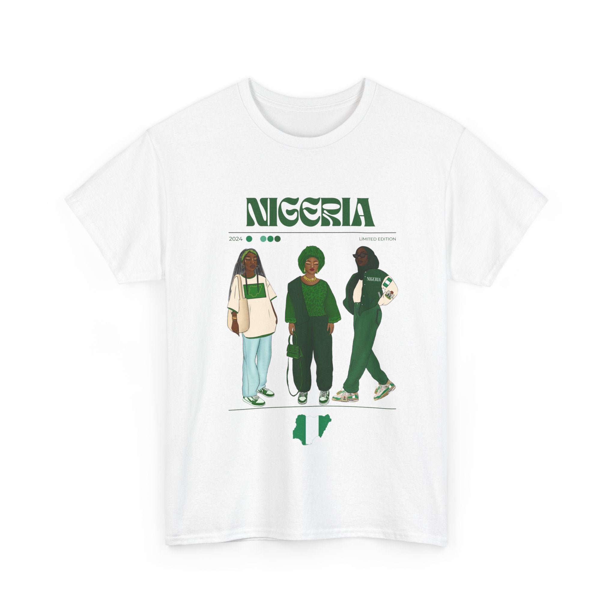 Nigeria x Streetwear Series - Unisex Heavy Cotton Tee