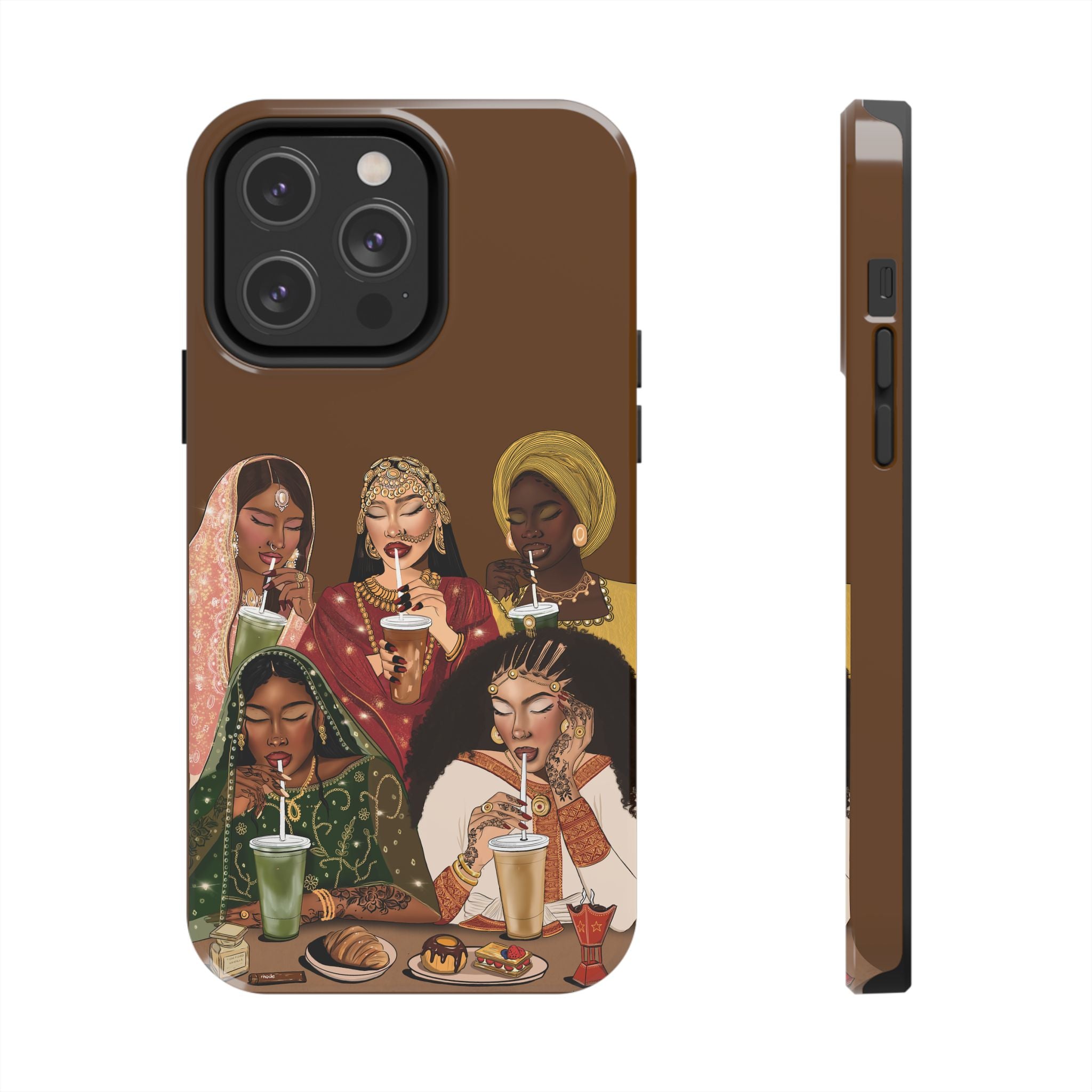 The Girls & Their Drinks - Tough Phone Cases