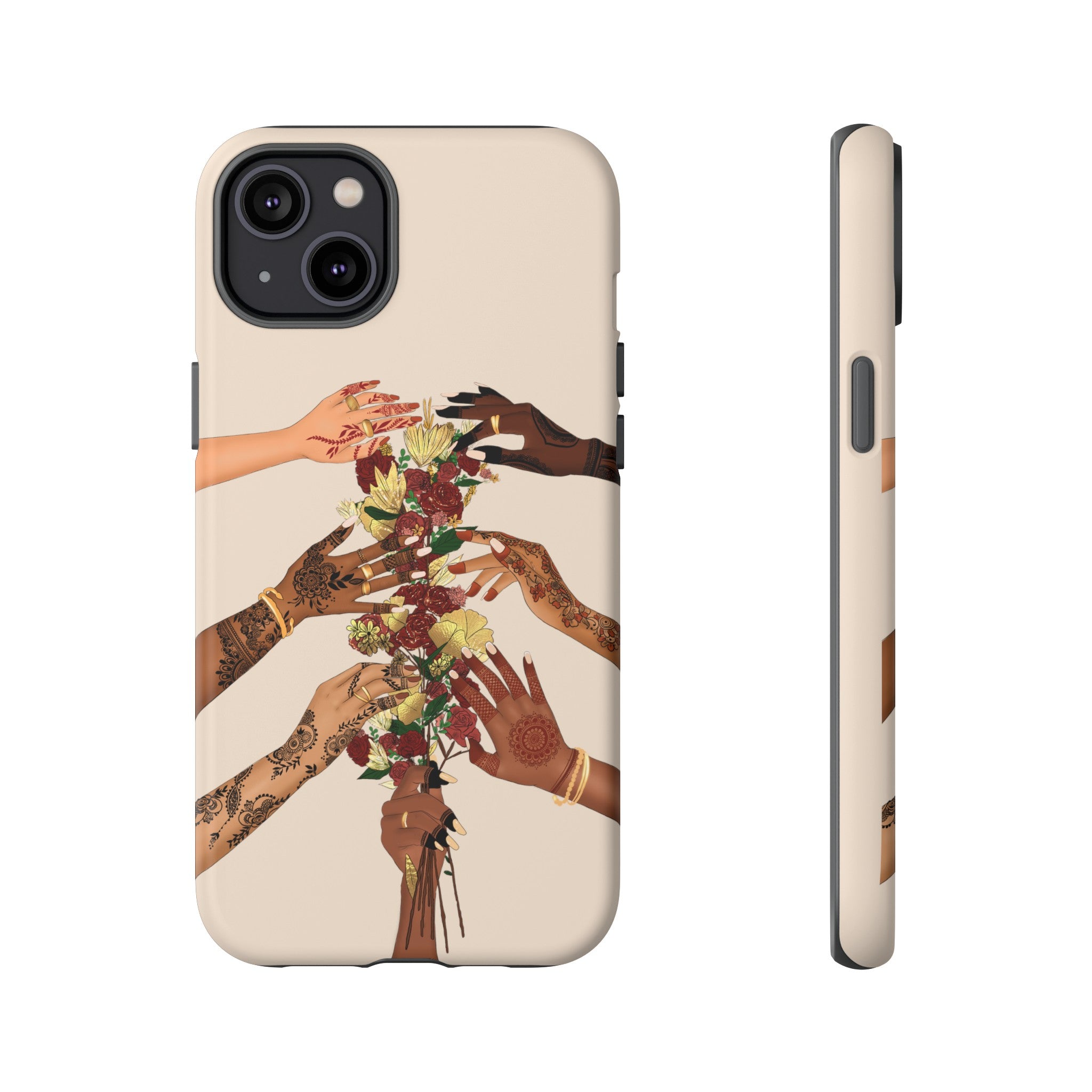Henna & Flower Hands - Phone Case