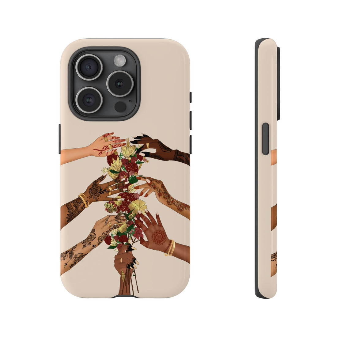 Henna & Flower Hands - Phone Case
