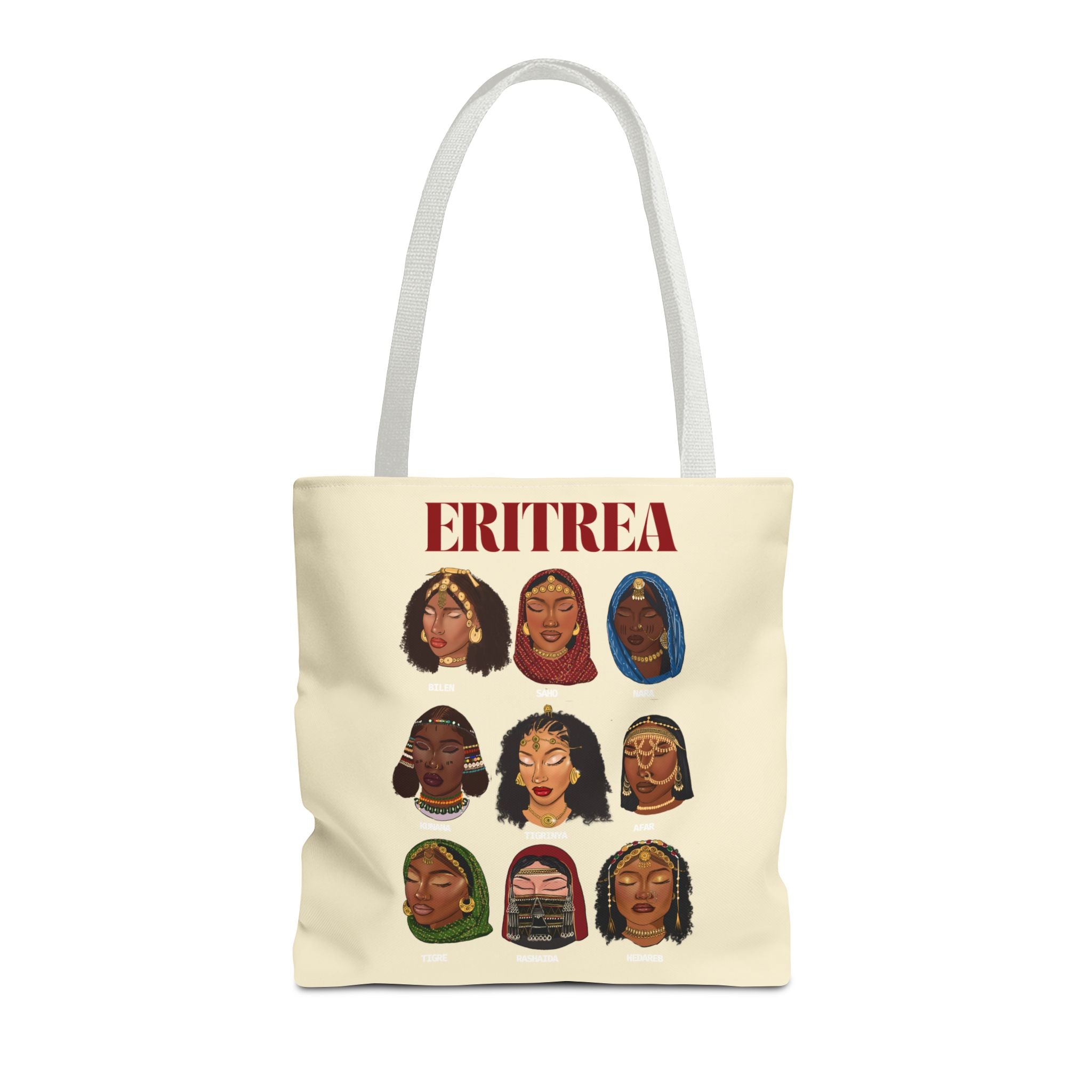 Eritrea Tribes Tote Bag - Cream