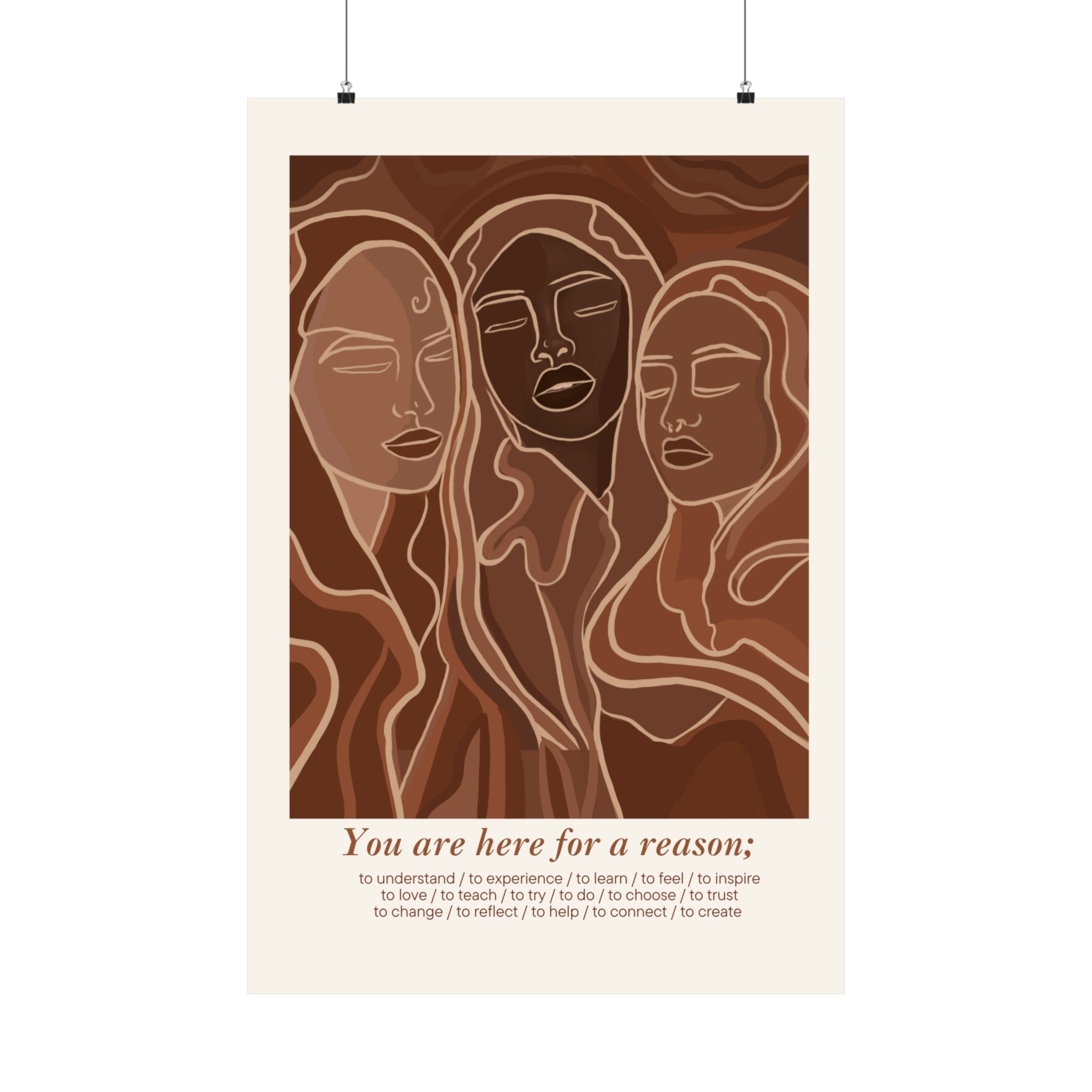 You Are Here for a Reason - Matte Vertical Posters