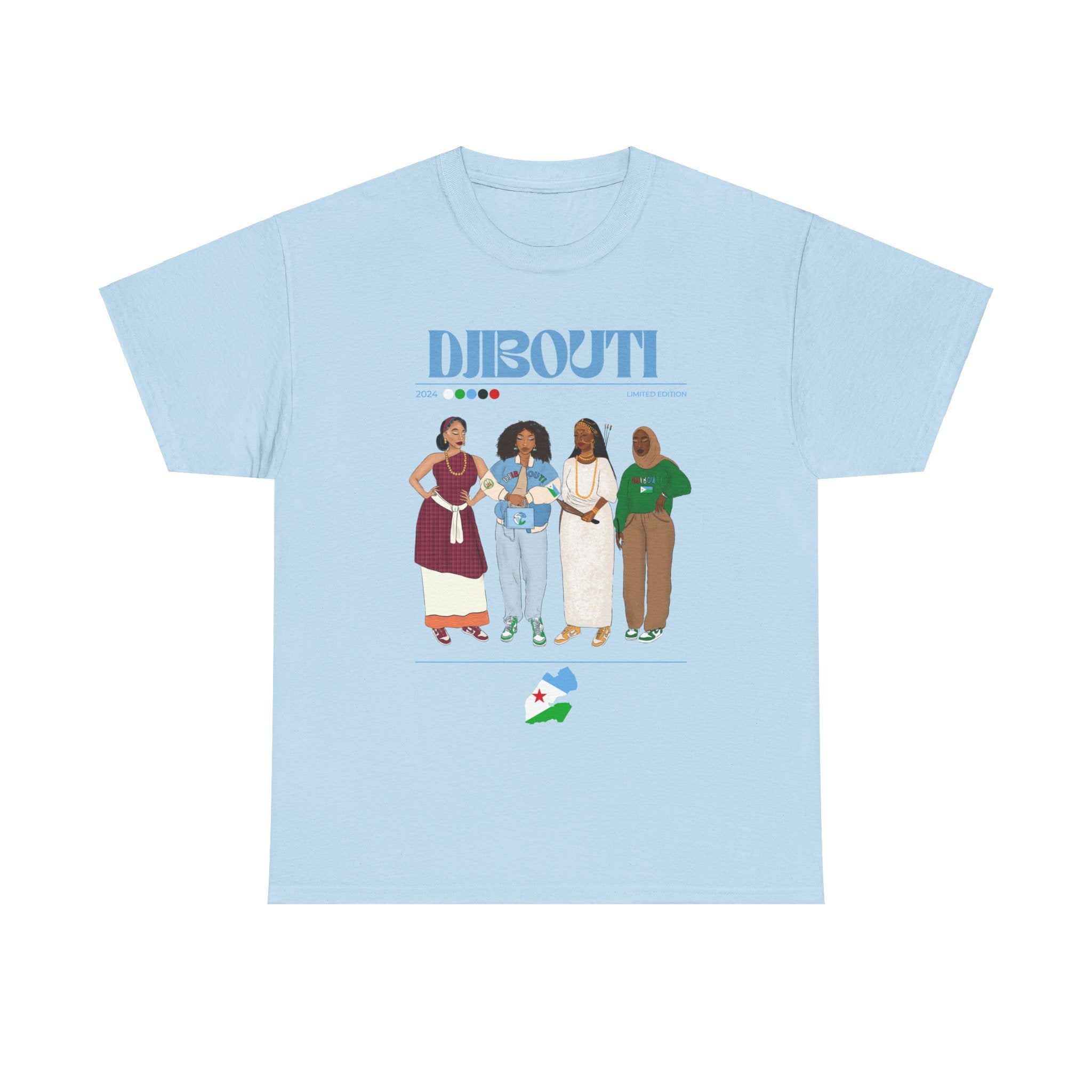 Djibouti x Streetwear Series - Unisex Heavy Cotton Tee