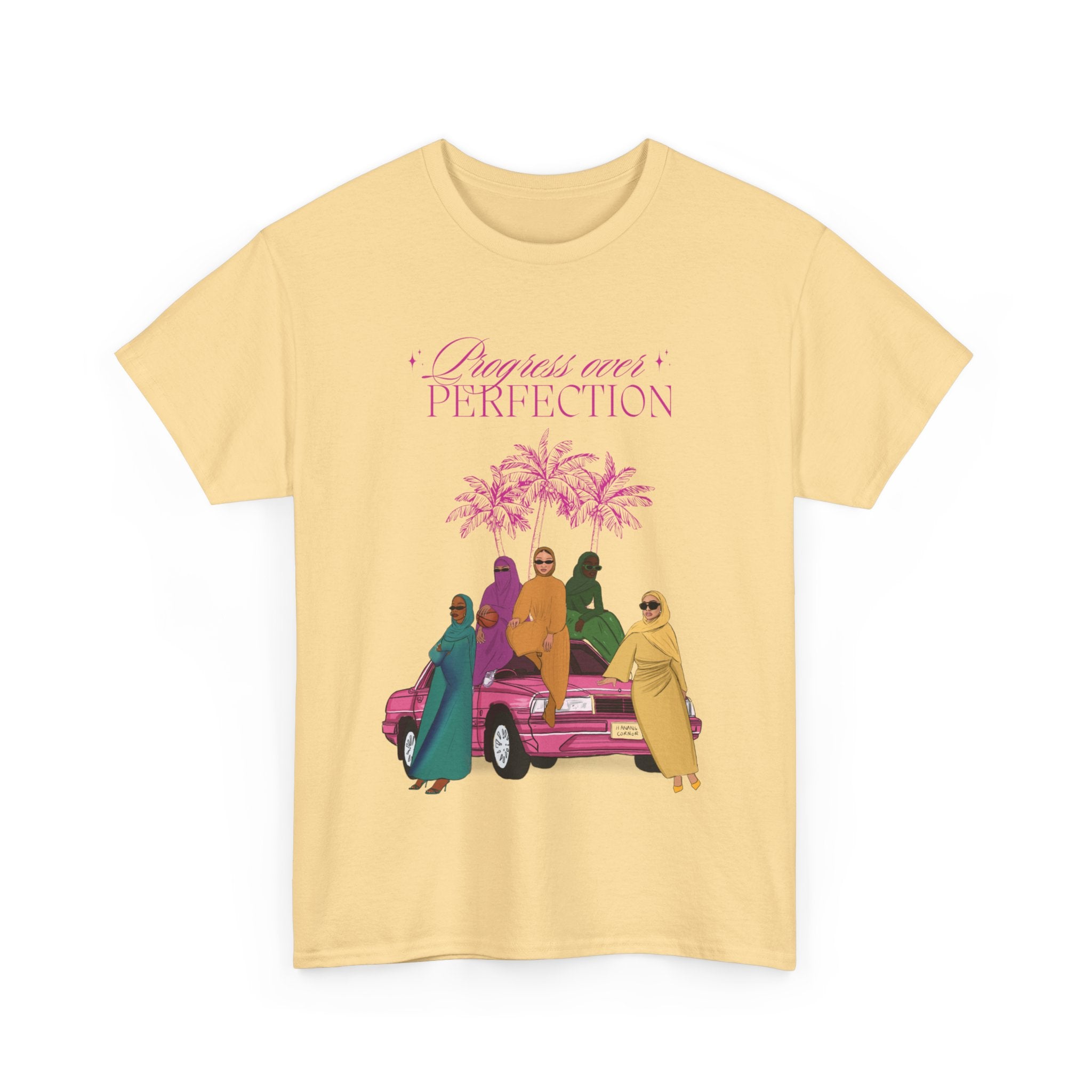 Progress Over Perfection - Unisex Heavy Cotton Tee