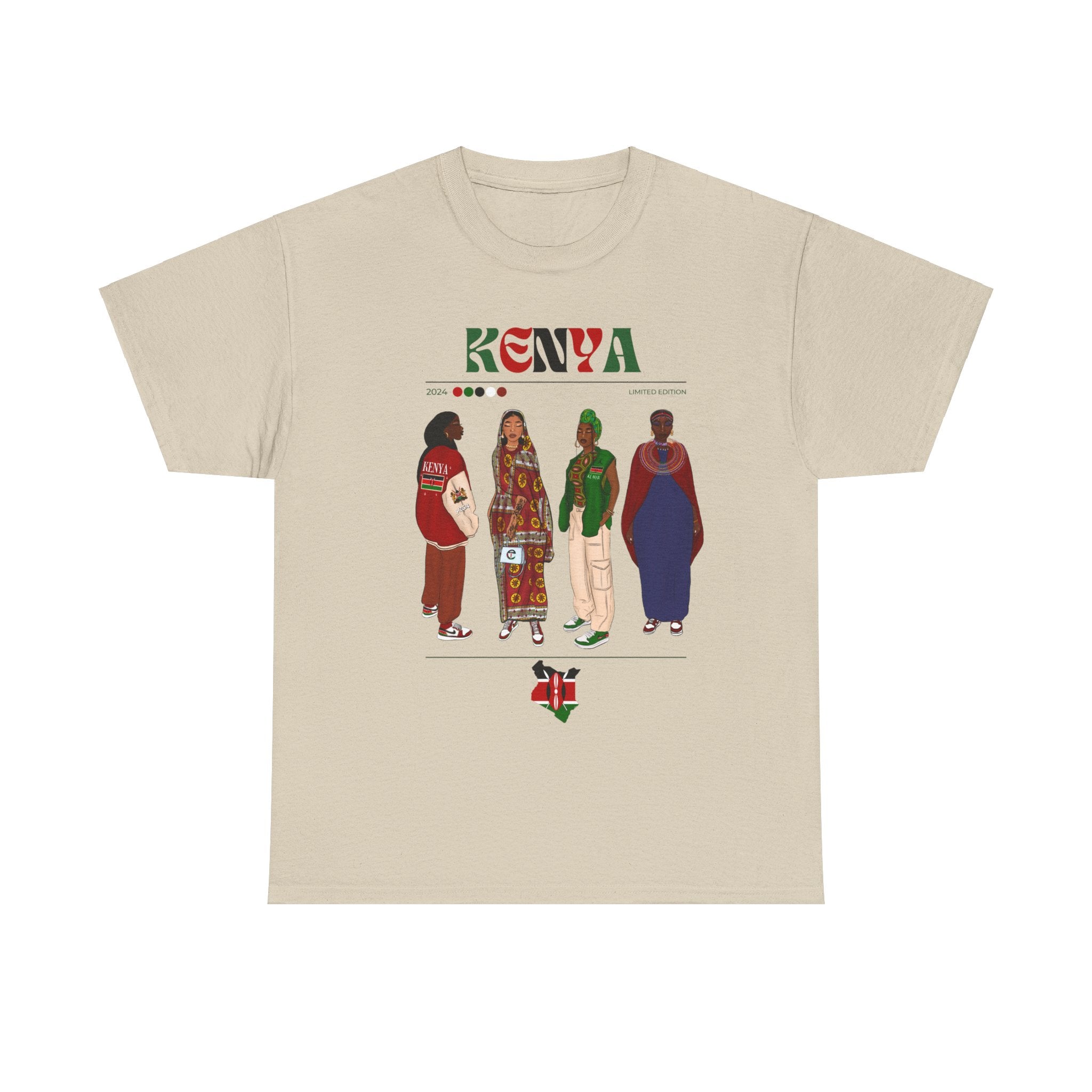 Kenya x Streetwear Series - Unisex Heavy Cotton Tee