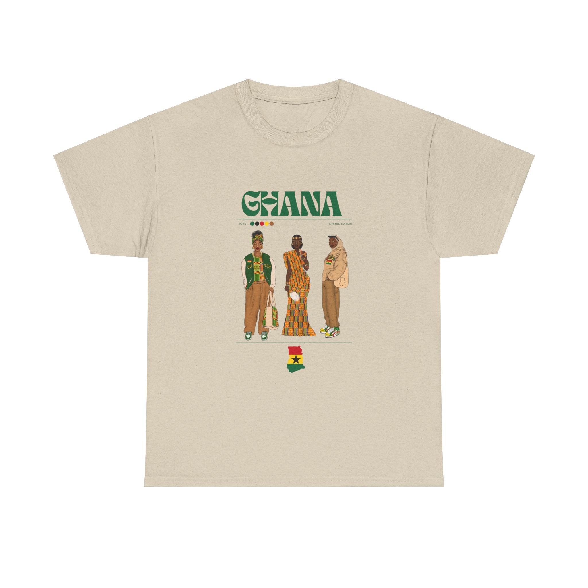 Ghana x Streetwear Series - Unisex Heavy Cotton Tee