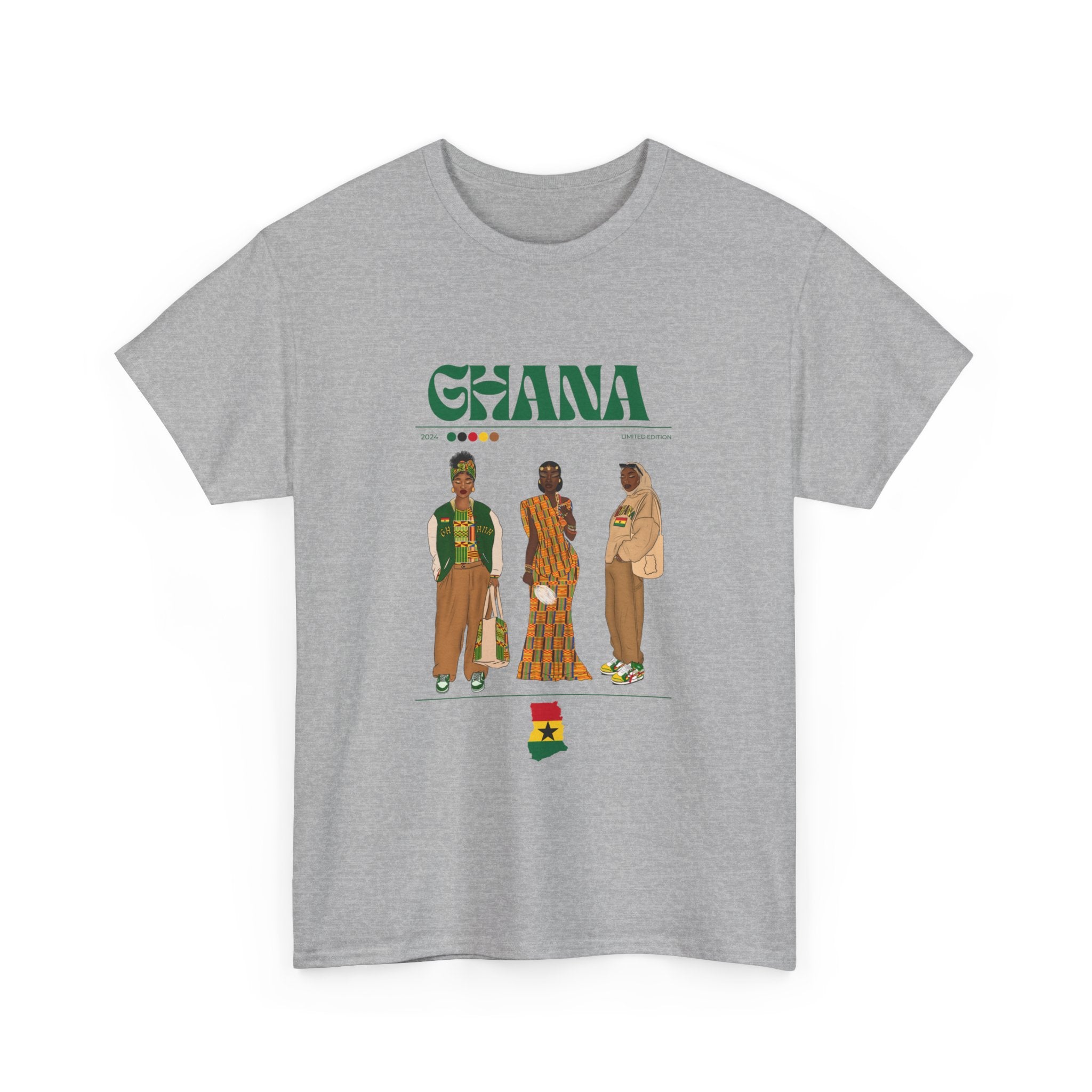 Ghana x Streetwear Series - Unisex Heavy Cotton Tee