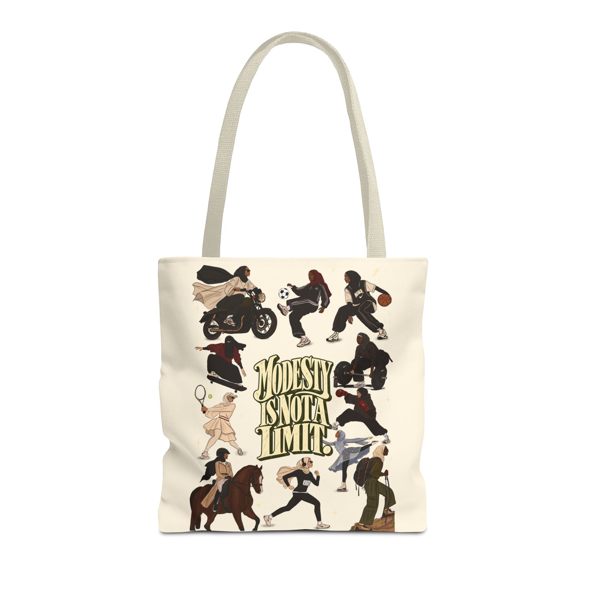 Modesty Is Not A Limit  — Everyday Tote Bag in Cream