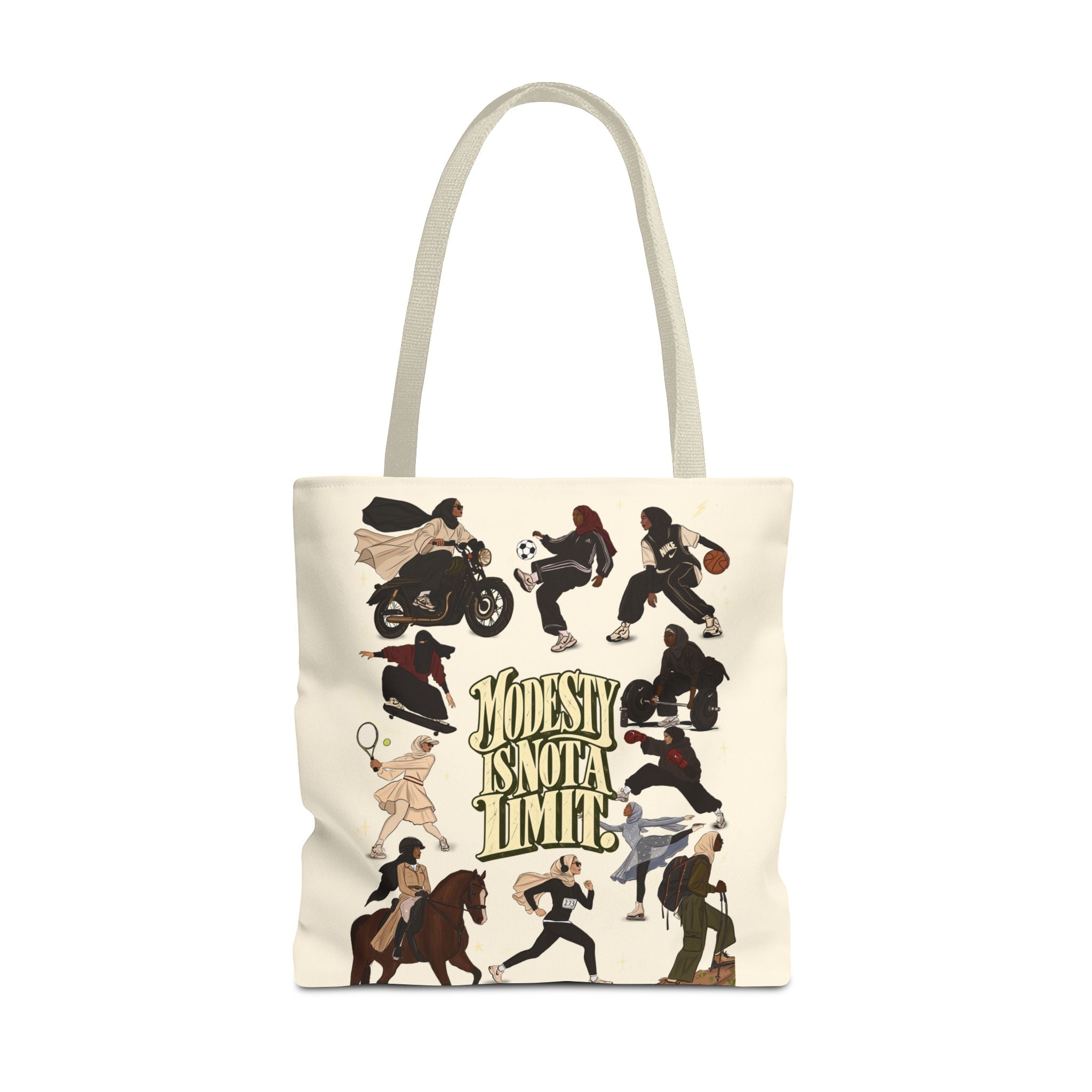 Modesty Is Not A Limit  — Everyday Tote Bag in Cream