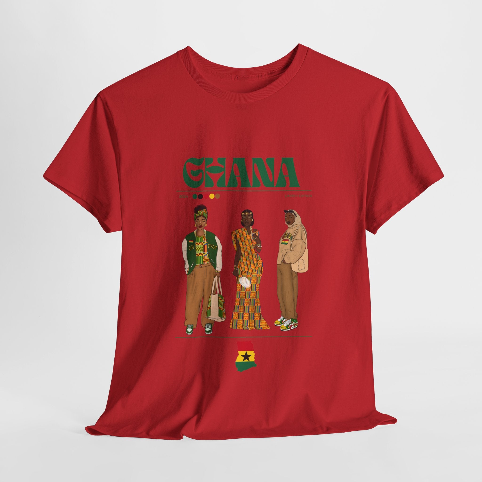 Ghana x Streetwear Series - Unisex Heavy Cotton Tee