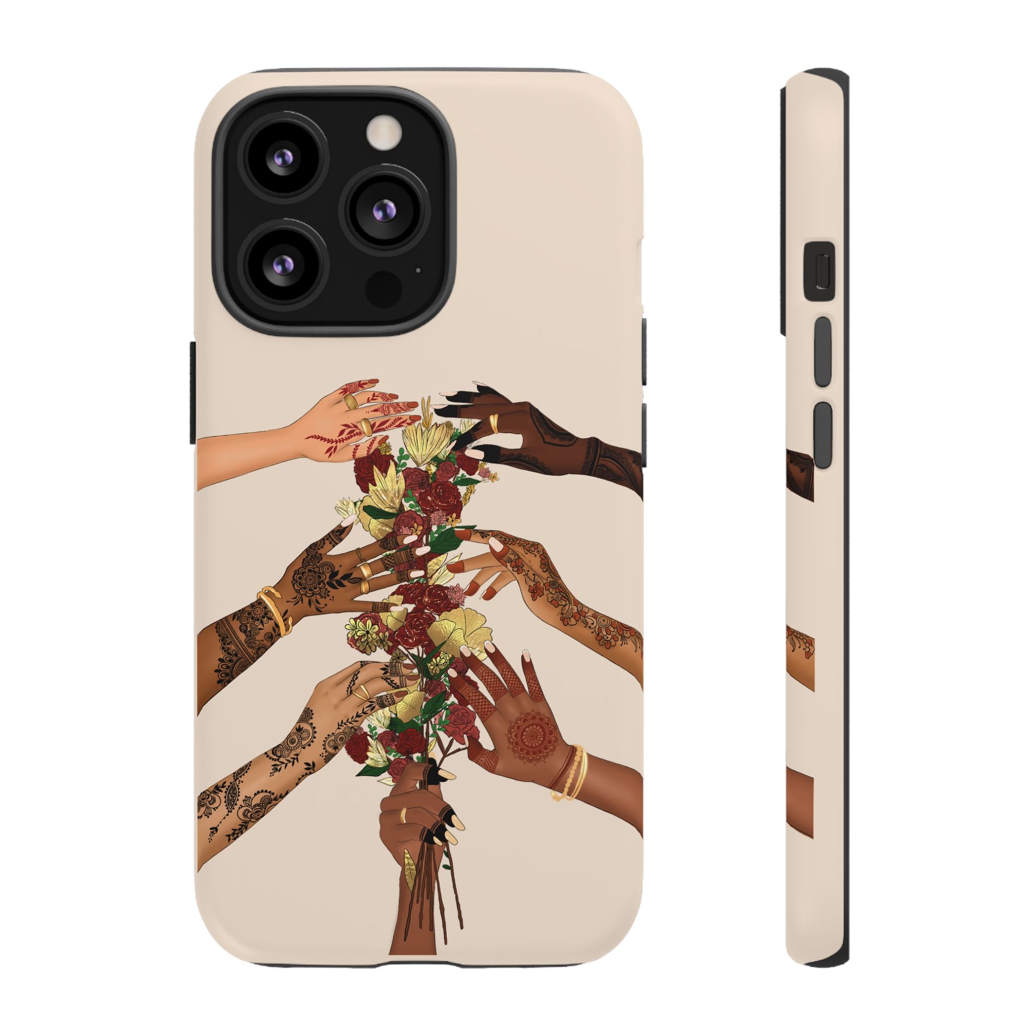 Henna & Flower Hands - Phone Case