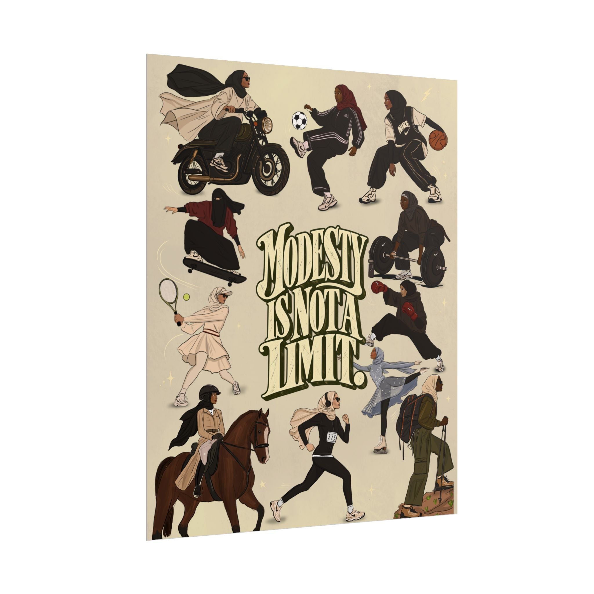 Modesty Is Not A Limit - Poster Print