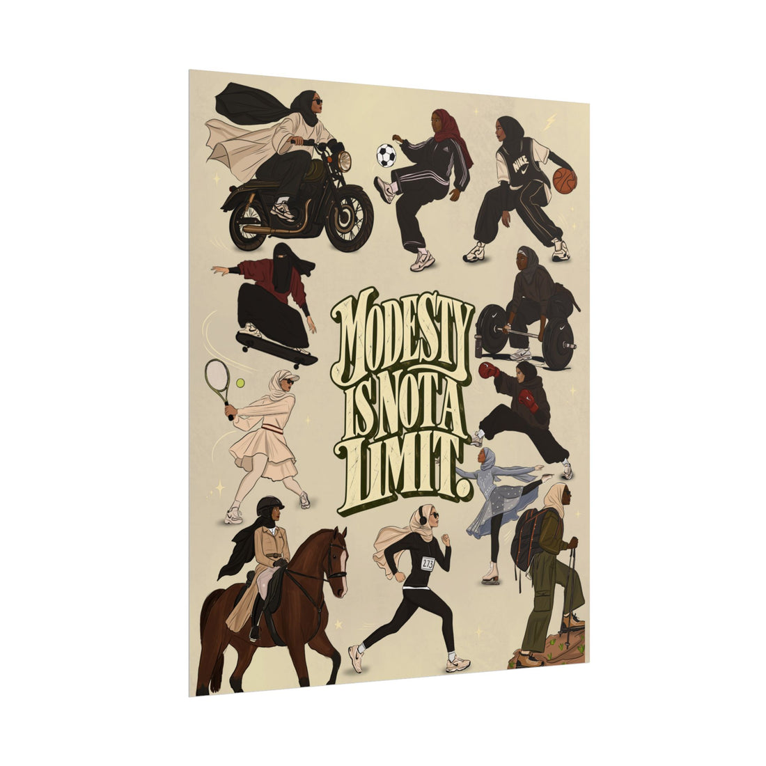 Modesty Is Not A Limit - Poster Print