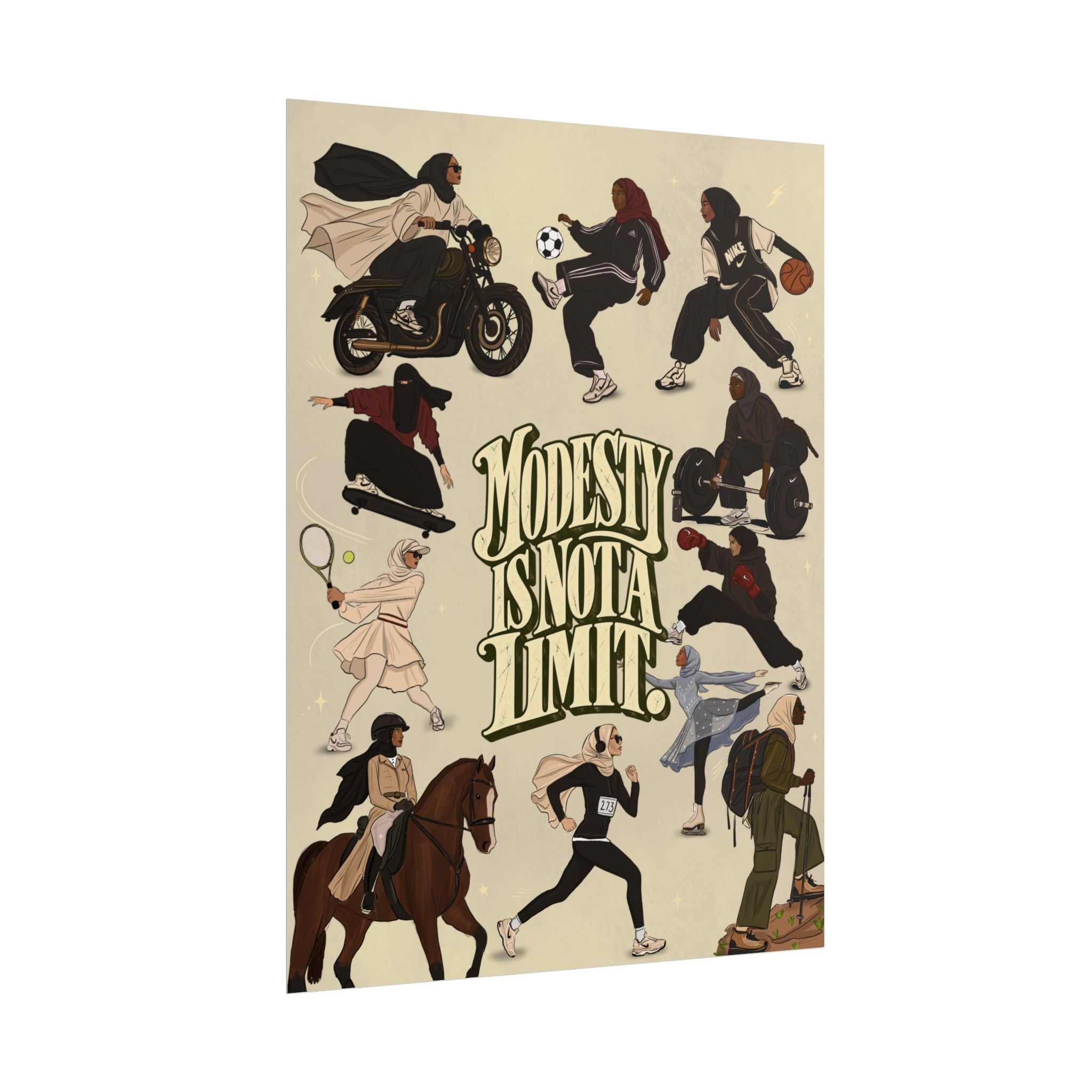 Modesty Is Not A Limit - Poster Print
