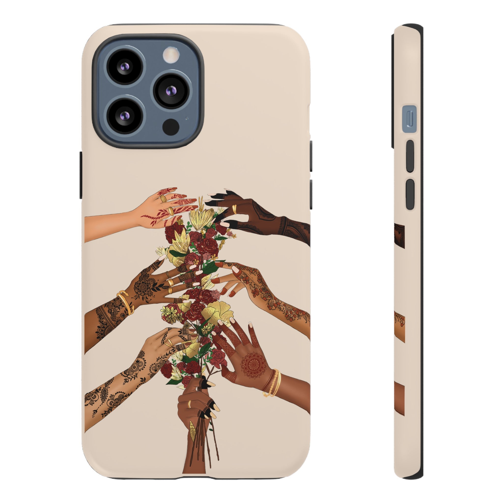 Henna & Flower Hands - Phone Case