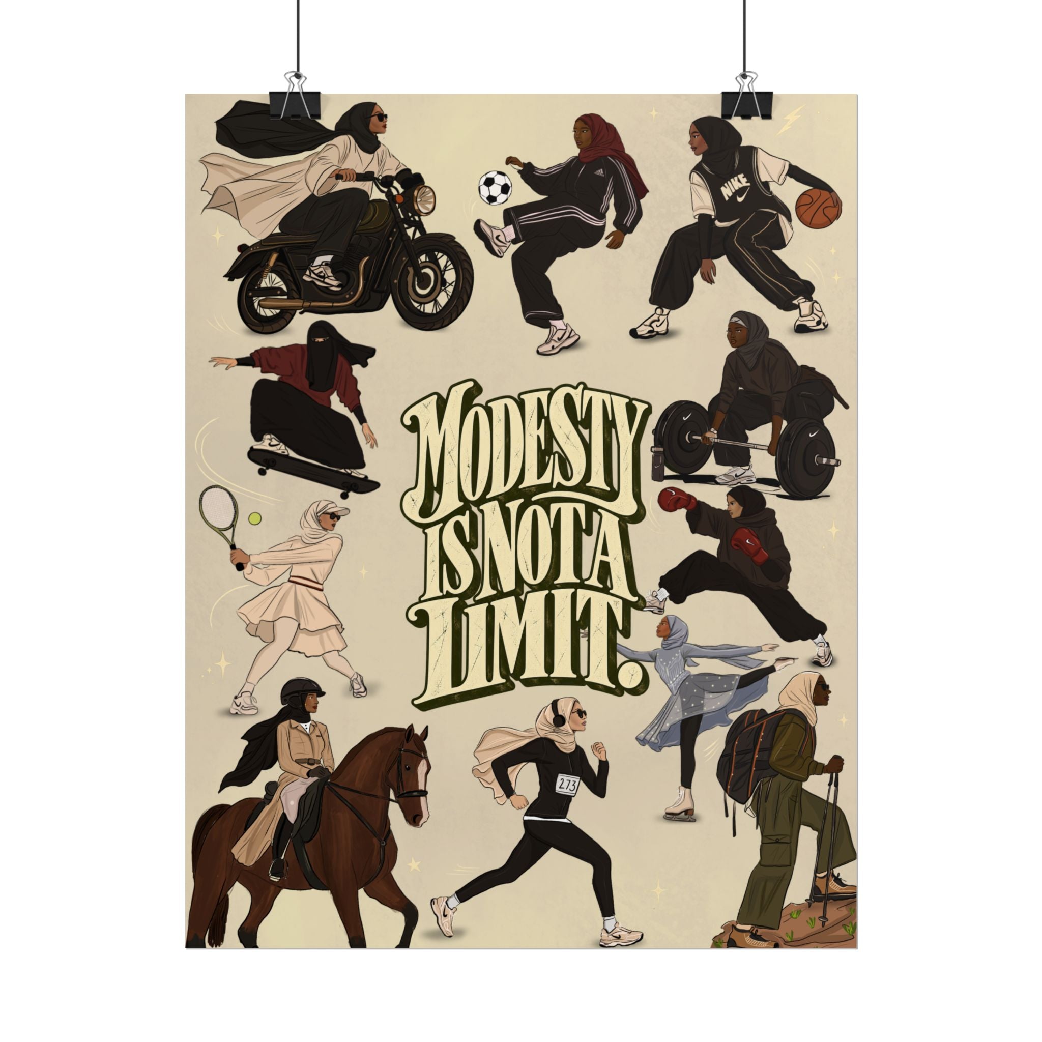 Modesty Is Not A Limit - Poster Print