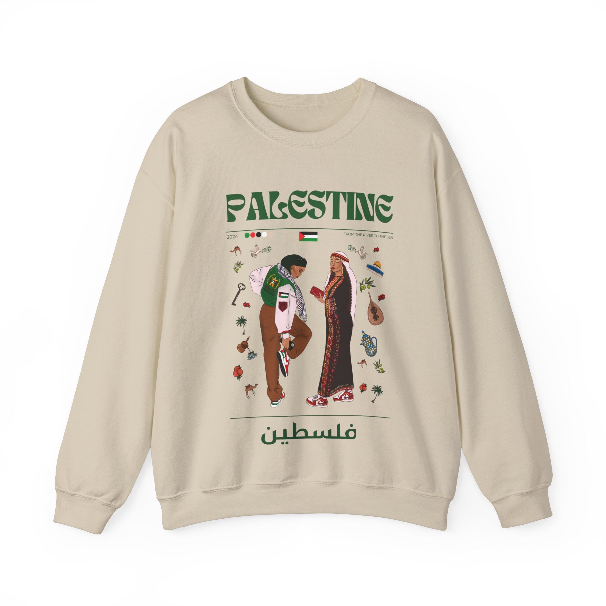 Palestine x Streetwear Series - Crewneck Sweatshirt