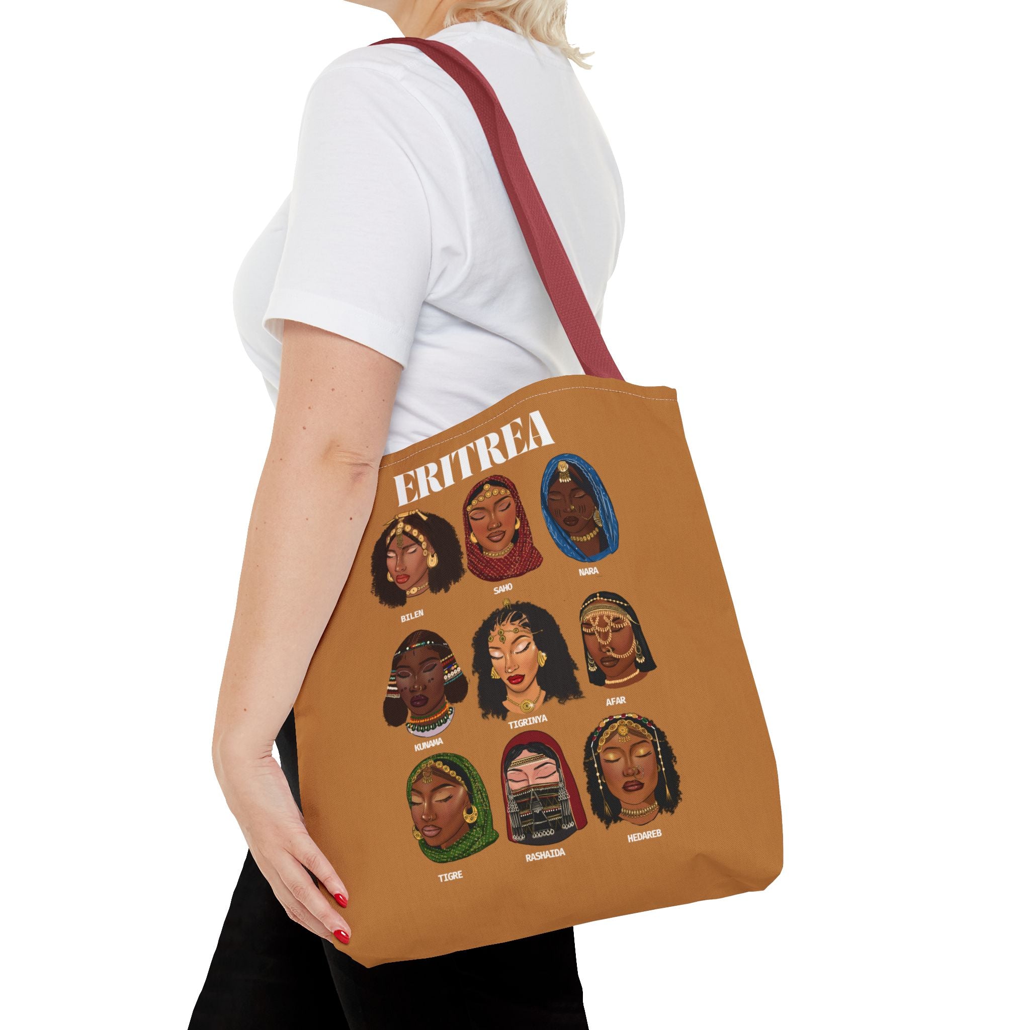 Eritrea Tribes Brown Tote Bag